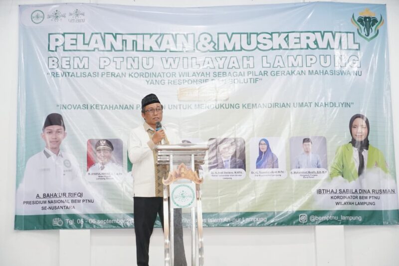 Pemprov Lampung Dukung Peran Strategis Mahasiswa NU Dalam Pembangunan Daerah