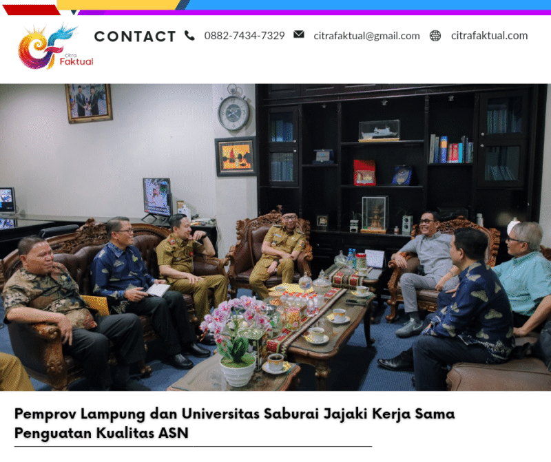 Pemprov Lampung dan Universitas Saburai Jajaki Kerja Sama Penguatan Kualitas ASN