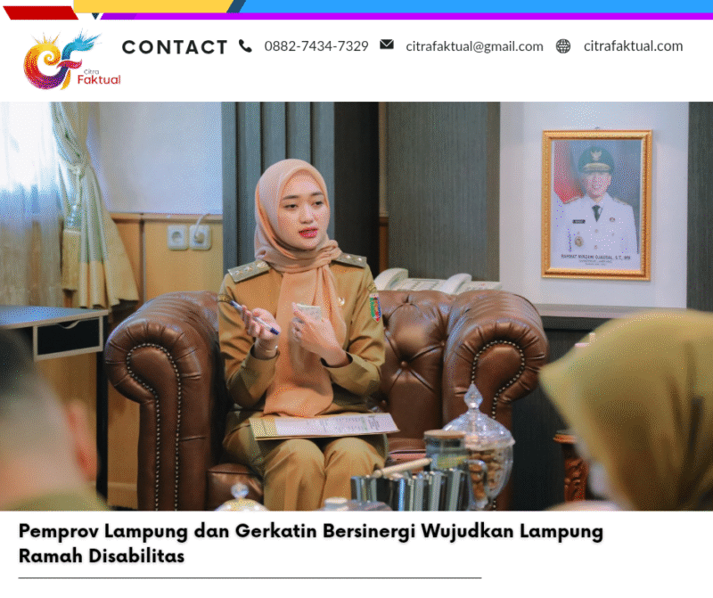 Pemprov Lampung dan Gerkatin Bersinergi Wujudkan Lampung Ramah Disabilitas