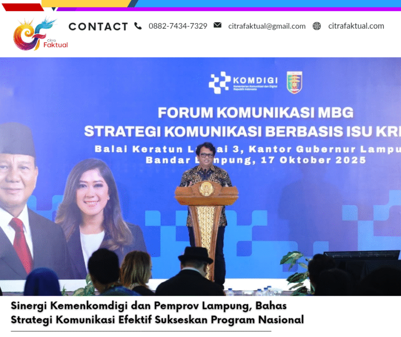 Sinergi Kemenkomdigi dan Pemprov Lampung, Bahas Strategi Komunikasi Efektif Sukseskan Program Nasional