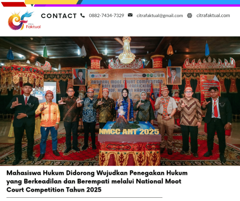 Mahasiswa Hukum Didorong Wujudkan Penegakan Hukum yang Berkeadilan dan Berempati melalui National Moot Court Competition Tahun 2025