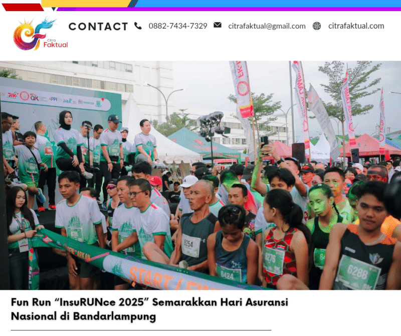 Fun Run “InsuRUNce 2025” Semarakkan Hari Asuransi Nasional di Bandarlampung