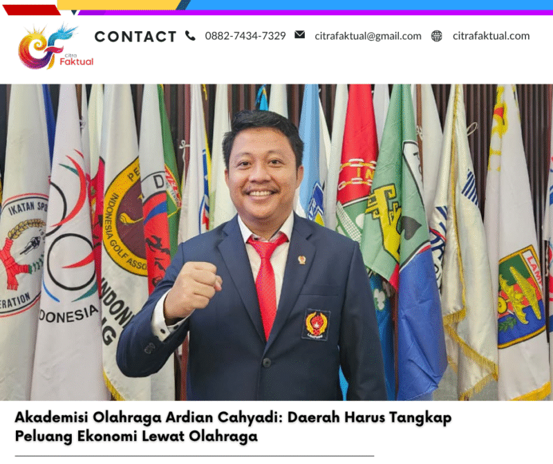 Akademisi Olahraga Ardian Cahyadi: Daerah Harus Tangkap Peluang Ekonomi Lewat Olahraga