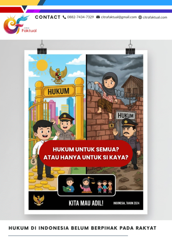 HUKUM DI INDONESIA BELUM BERPIHAK PADA RAKYAT