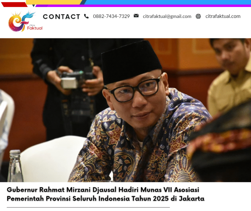 Gubernur Rahmat Mirzani Djausal Hadiri Munas VII Asosiasi Pemerintah Provinsi Seluruh Indonesia Tahun 2025 di Jakarta