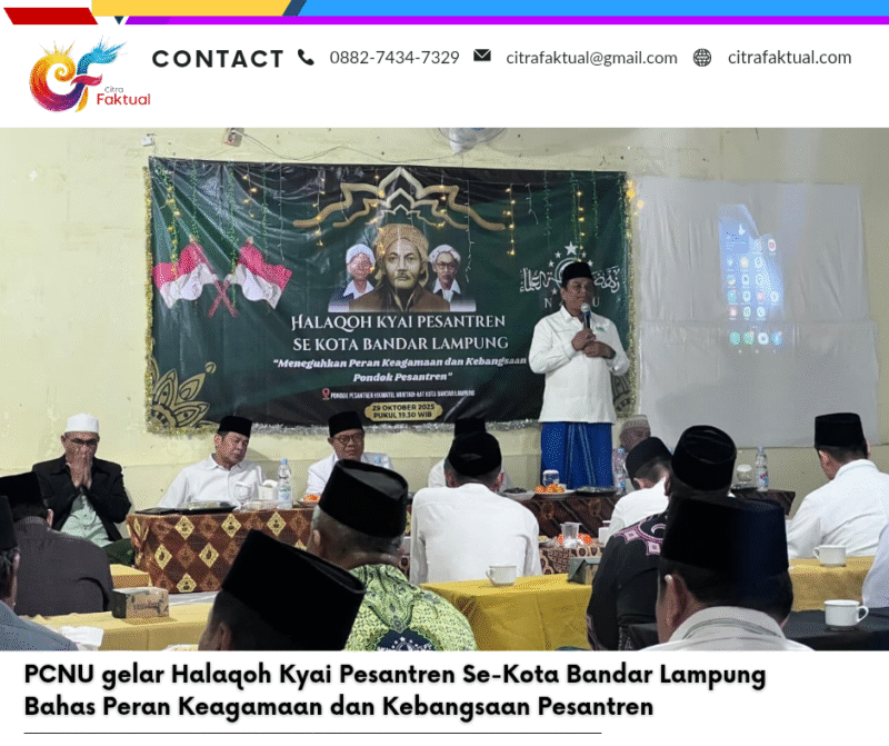 PCNU gelar Halaqoh Kyai Pesantren Se-Kota Bandar Lampung Bahas Peran Keagamaan dan Kebangsaan Pesantren