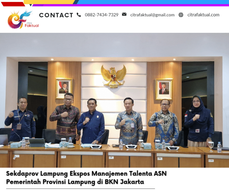 Sekdaprov Lampung Ekspos Manajemen Talenta ASN Pemerintah Provinsi Lampung di BKN Jakarta