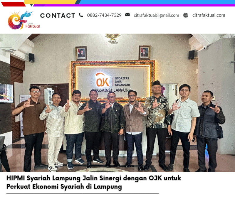 HIPMI Syariah Lampung Jalin Sinergi dengan OJK untuk Perkuat Ekonomi Syariah di Lampung