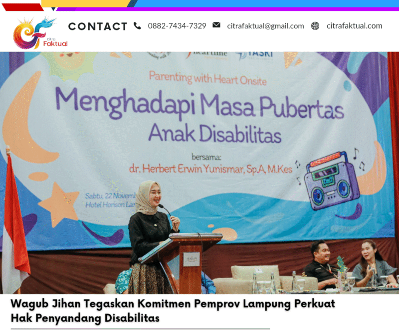 Wagub Jihan Tegaskan Komitmen Pemprov Lampung Perkuat Hak Penyandang Disabilitas