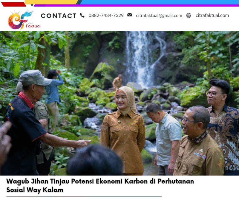 Wagub Jihan Tinjau Potensi Ekonomi Karbon di Perhutanan Sosial Way Kalam