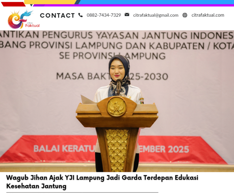 Wagub Jihan Ajak YJI Lampung Jadi Garda Terdepan Edukasi Kesehatan Jantung