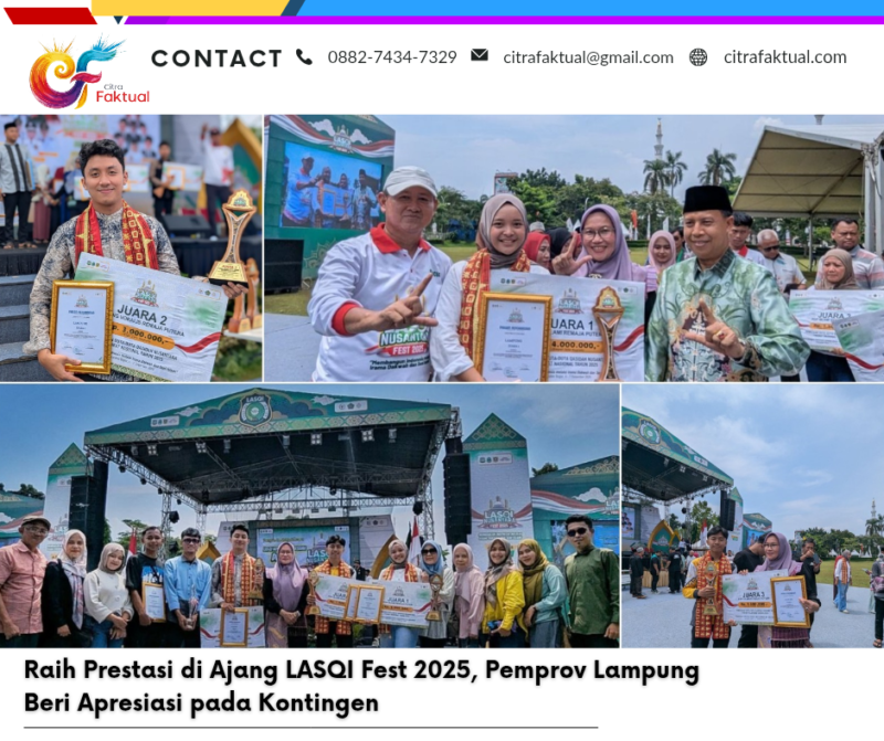 Raih Prestasi di Ajang LASQI Fest 2025, Pemprov Lampung Beri Apresiasi pada Kontingen