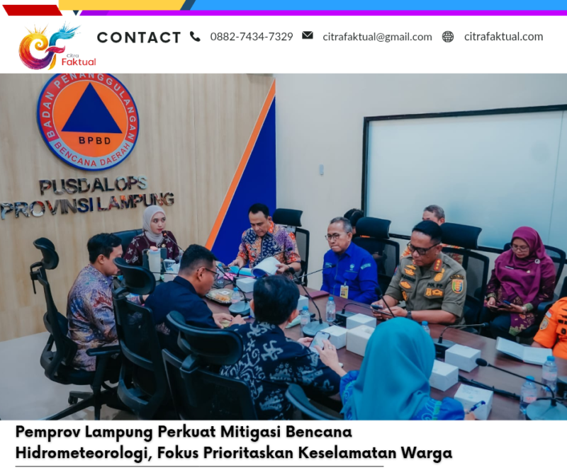 Pemprov Lampung Perkuat Mitigasi Bencana Hidrometeorologi, Fokus Prioritaskan Keselamatan Warga