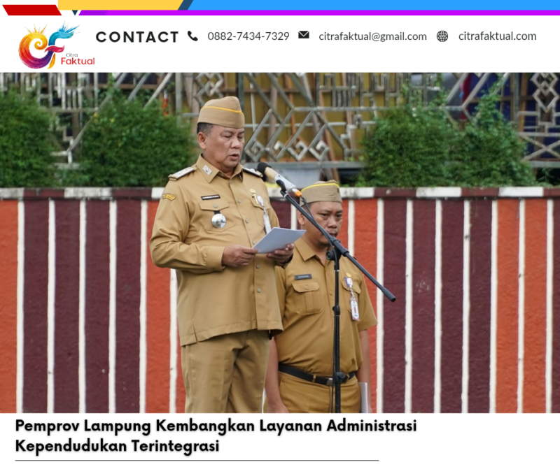 Pemprov Lampung Kembangkan Layanan Administrasi Kependudukan Terintegrasi