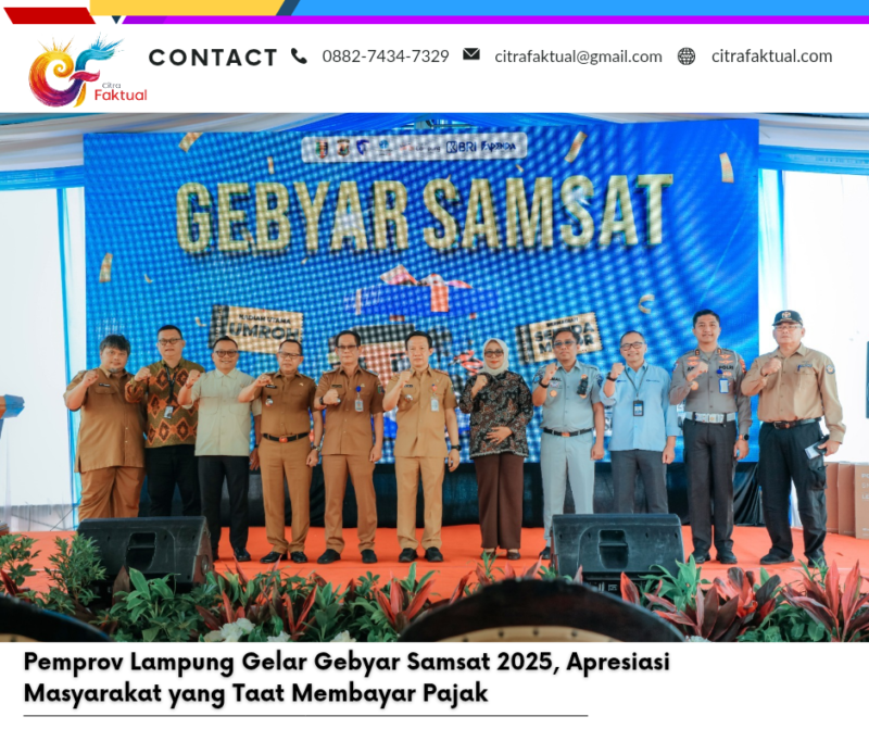 Pemprov Lampung Gelar Gebyar Samsat 2025, Apresiasi Masyarakat yang Taat Membayar Pajak