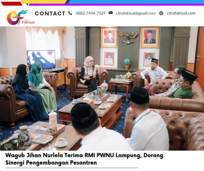 Wagub Jihan Nurlela Terima RMI PWNU Lampung, Dorong Sinergi Pengembangan Pesantren