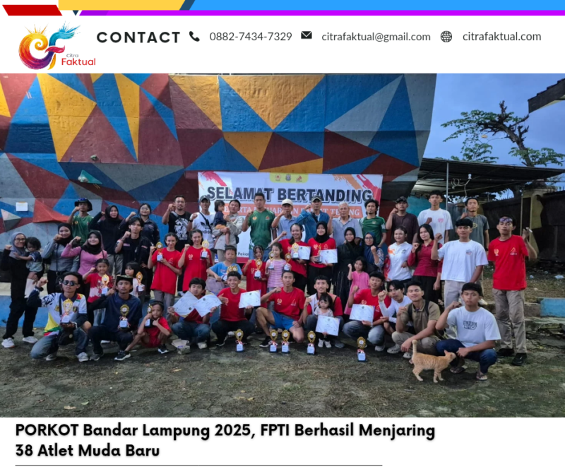 PORKOT Bandar Lampung 2025, FPTI Berhasil Menjaring 38 Atlet Muda Baru
