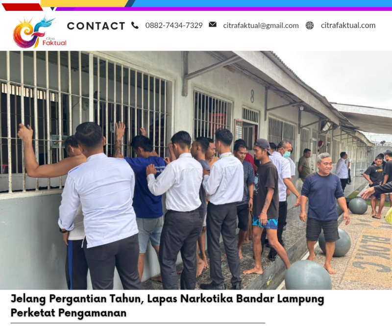 Jelang Pergantian Tahun, Lapas Narkotika Bandar Lampung Perketat Pengamanan