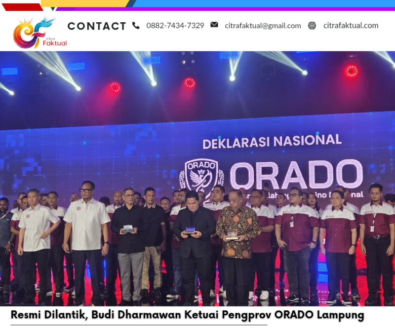 Resmi Dilantik, Budi Dharmawan Ketuai Pengprov ORADO Lampung