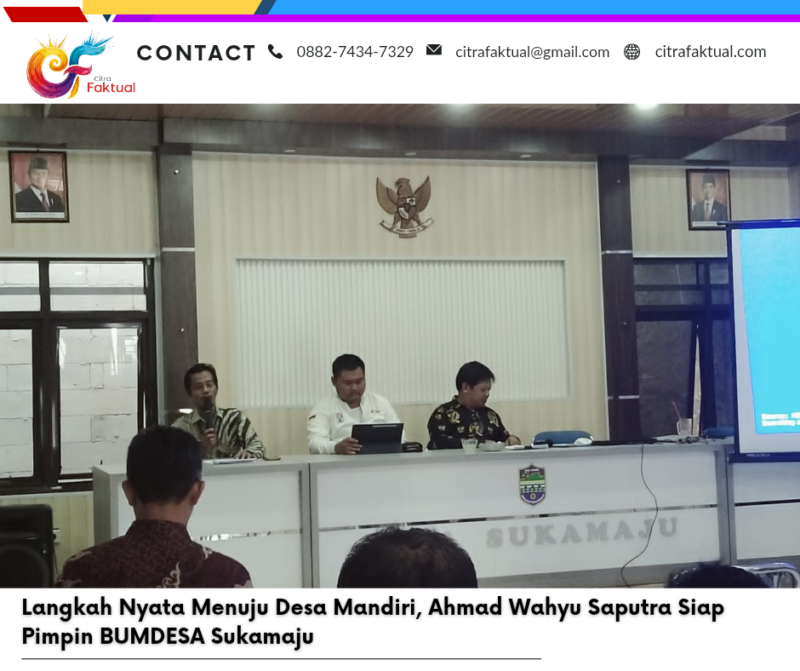 Langkah Nyata Menuju Desa Mandiri, Ahmad Wahyu Saputra Siap Pimpin BUMDESA Sukamaju