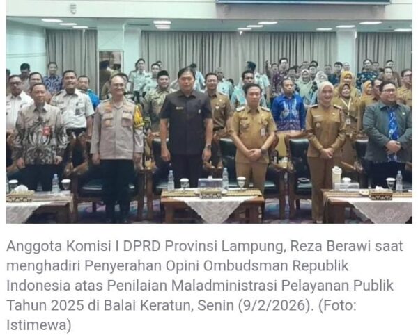 Reza Berawi Hadiri Penyerahan Opini Ombudsman RI