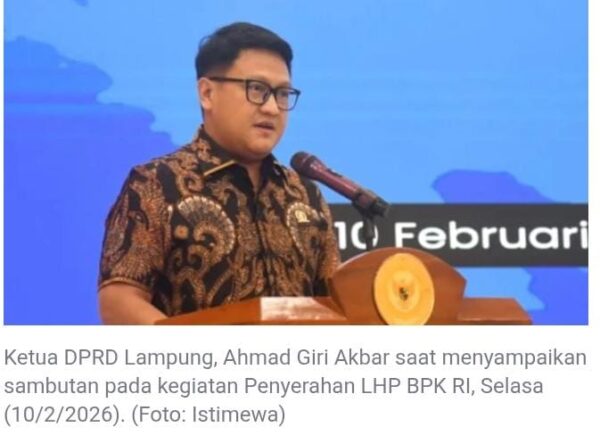 Ahmad Giri Akbar Hadiri Acara Penyerahan LHP Semester II Tahun 2025