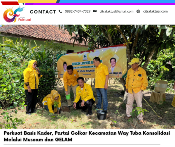 Perkuat Basis Kader, Partai Golkar Kecamatan Way Tuba Konsolidasi Melalui Muscam dan GELAM