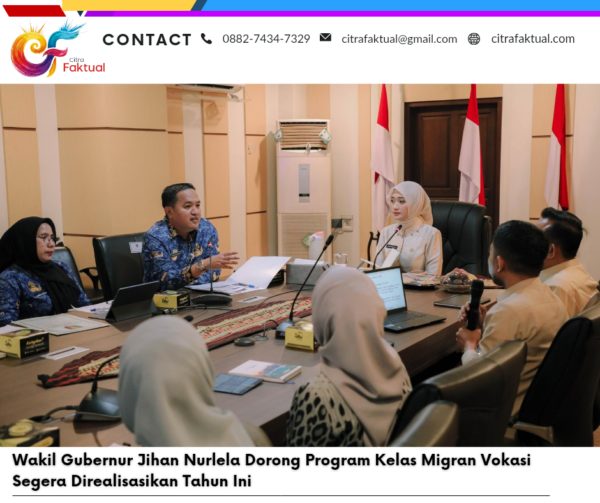 Wakil Gubernur Jihan Nurlela Dorong Program Kelas Migran Vokasi Segera Direalisasikan Tahun Ini